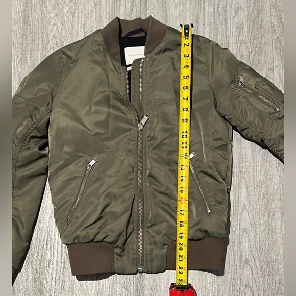 The Group Babaton army green zip up bomber jacket - Picture 9 of 16